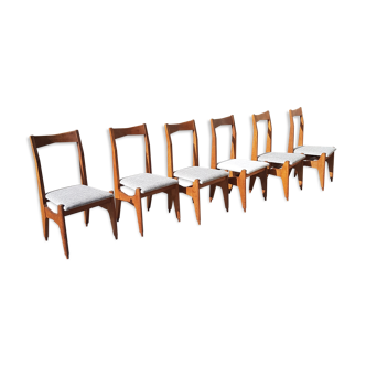 6 chaises Guillerme et Chambron
