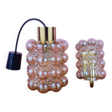 Bubble Pendant and Wall Lamps by Helena Tynell for Limburg, 1960s
