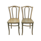Ensemble de 2 chaises en bois courbé vers 1920