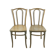 Ensemble de 2 chaises en bois courbé vers 1920