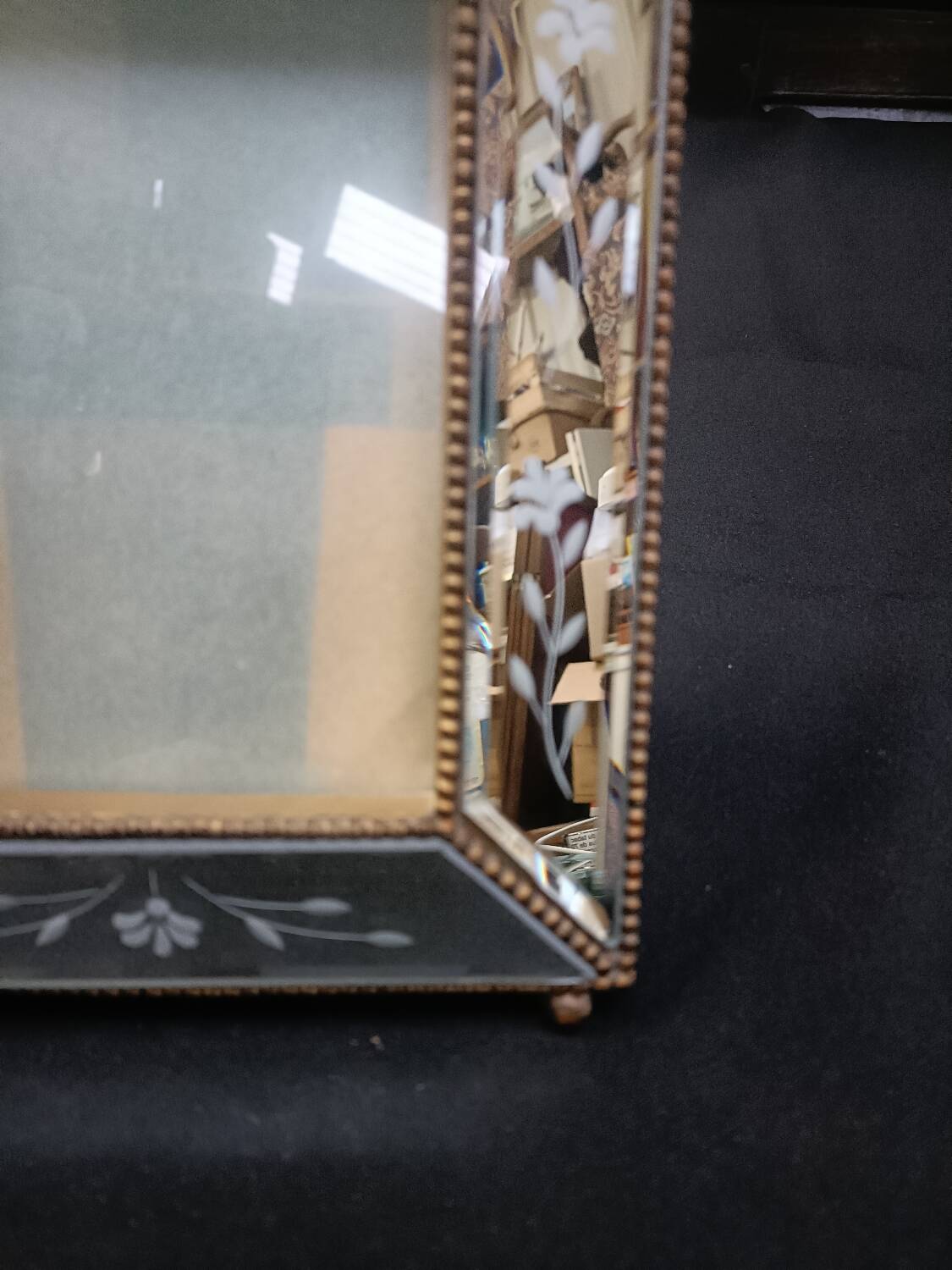 Vintage Louis XVI style frame with beveled mirrors