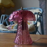 Mushroom lamp in rosaline