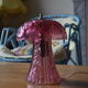Lampe champignon en rosaline