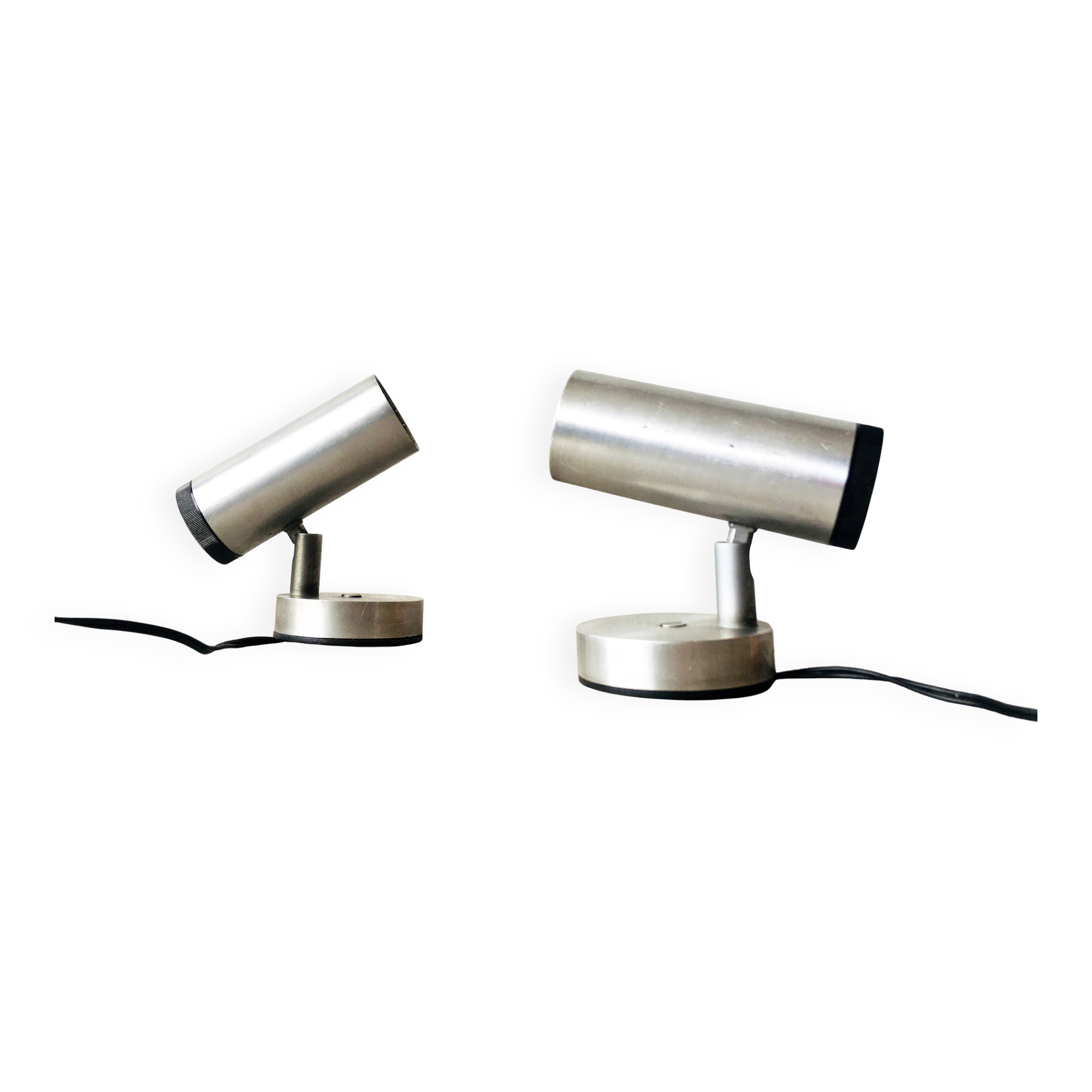 Set of two adjustable spotlights, 1970