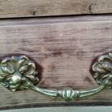 Antique Louis XVI style chest of drawers with wooden top