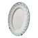 Oval plate Gien in green ironstone model Montigny