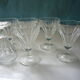 Lot de 6 verres en cristal