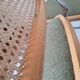 Paire de chaise Marcel Breuer cannage et tissu
