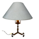 Antique Spanish brutalist table lamp – wrought iron