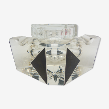 Art Deco crystal inkwell from Baccarat