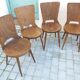 Suite de 4 chaises baumann "modele dove"