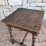 Antique Jacobean style bedside table