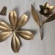 Brass ashtray fleur de lys with petals