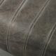 Cow leather aviator design armchair finished with aluminium and rivets