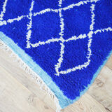 Moroccan blue carpet 233x145cm
