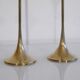 Pair of vintage brass candle holders 1970