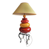 Huge gallet lamp signed albret vintage