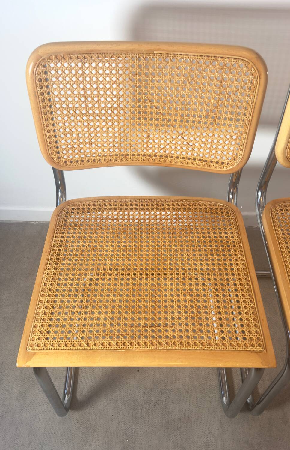 Paire de chaises Cesca Marcel Breuer B32 made in Italy