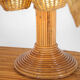 Paire de lampes «palmier» en rotin