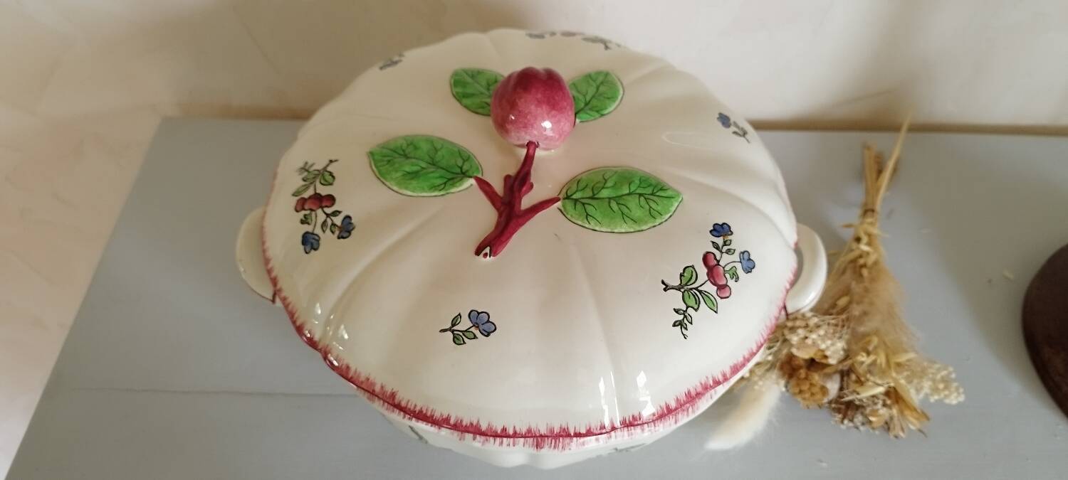 Gien earthenware soup tureen