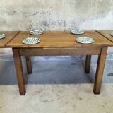 Farmhouse style dining table.