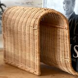Rattan magazine holder 1970