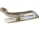 12 Art Deco animal knife holders in silvered bronze