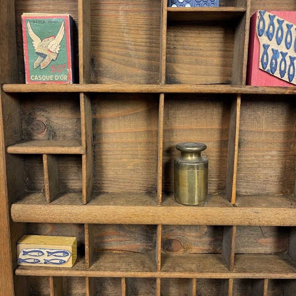 Antique printer drawer