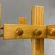Freestanding mid-century pine coat rack, solid wood, 1970s, Europe