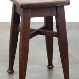 Antique solid oak English stool by Gaskell & Chambers Ltd