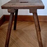 Milking stool, peasant art (19th century)