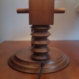 Wooden bear lamp