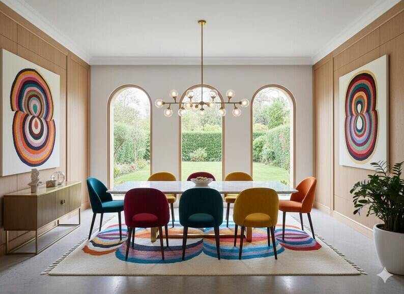 Beni Ourain Rug, Moroccan Abstract Wool Carpet 150/250cm