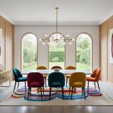 Beni Ourain Rug, Moroccan Abstract Wool Carpet 150/250cm