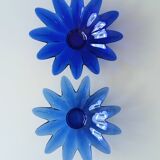 Deux vases, vintage, bleu cobalt, vide-poche, plateau decoratif, plat de table, plat de présentation