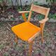 Fauteuil pieds compas design vintage année 50