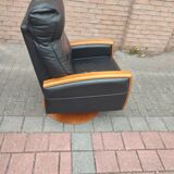 Luxury lusch vintage leather armchair