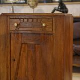 Art Deco oak chest of drawers with 5 drawers from the 1930s.