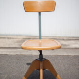 Wood and metal office chair