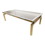 Table basse en laiton par, années 1970
