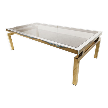 Table basse en laiton par, années 1970