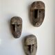 Large Timor mask in patinated wood H:50cm (2)