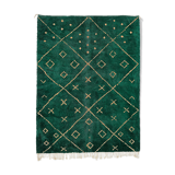 Modern Moroccan carpet green