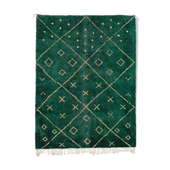 Tapis marocain moderne vert