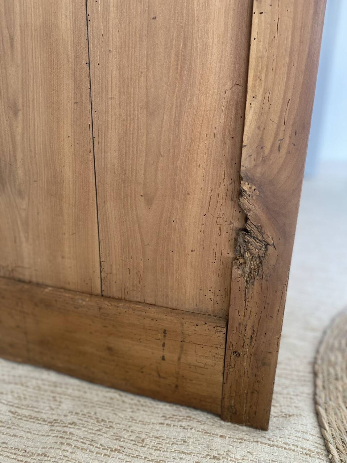 Rustic buffet, jam jar