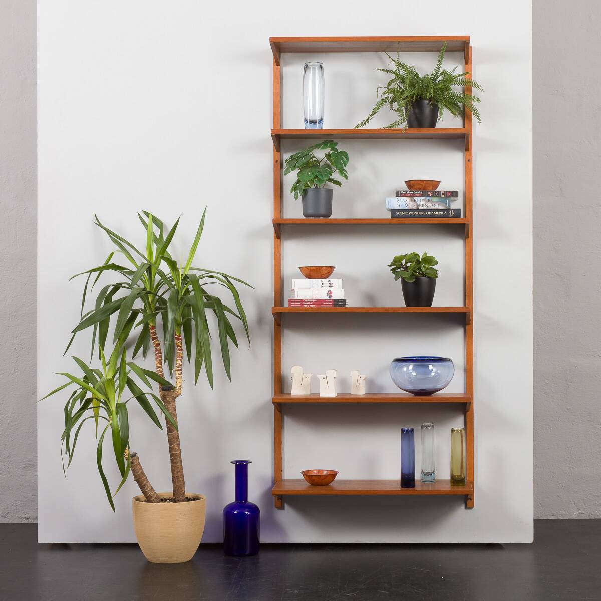 Preben Sorensen Danish teak mid century shelves by PS system Randers, 1960s