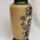 old Opaline Vase, painted / enamelled Floral decoration 19th, Napoleon III