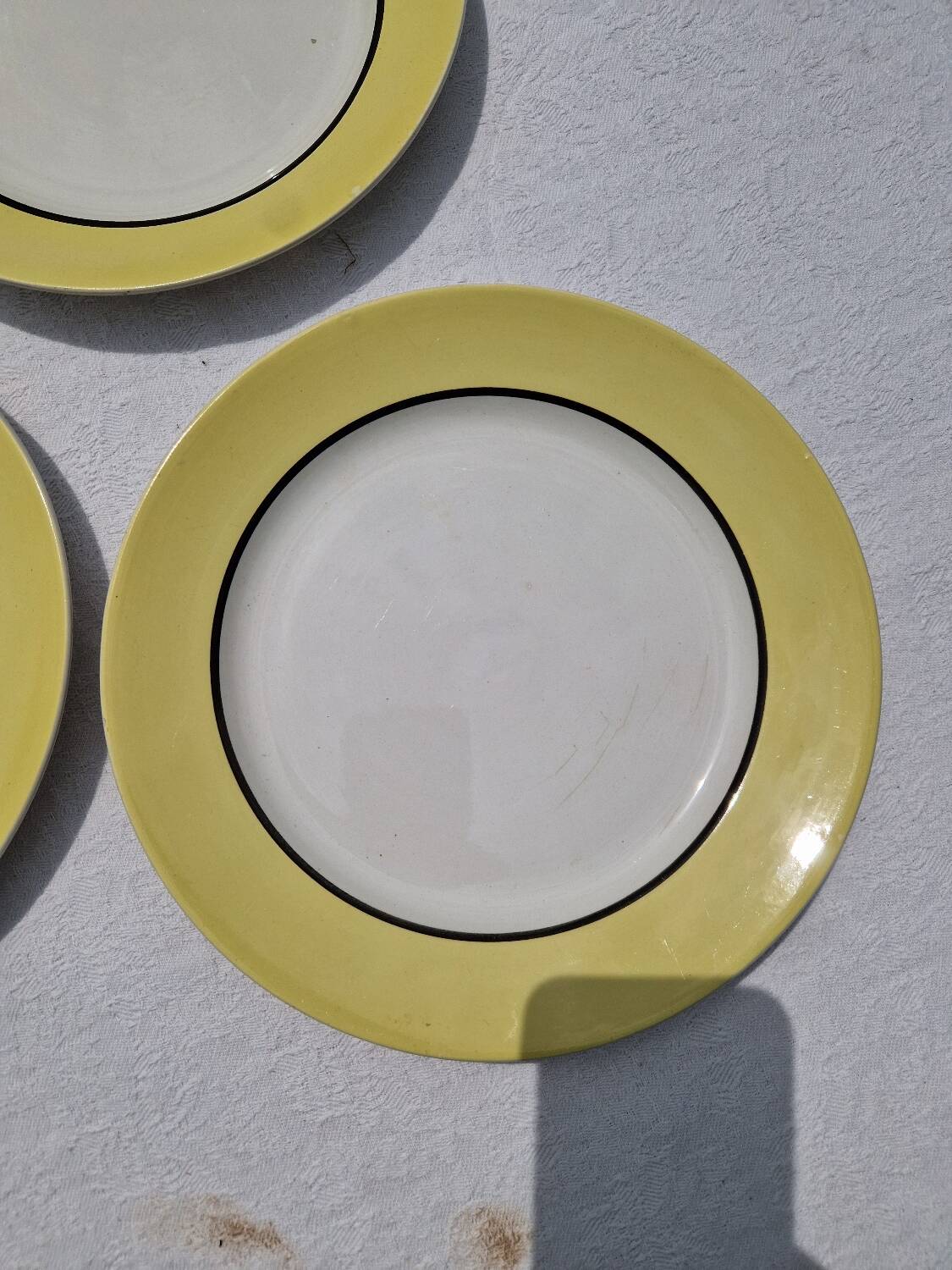 Set of 7 Flat Plates Plus 2 Dishes Ingrid Sarreguemines Digoin Model