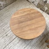 Circular elm coffee table from the 1950s