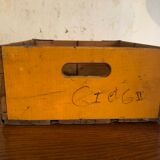 Old crate of old wooden coca cola